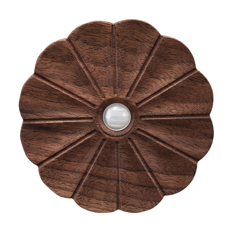 Bewegungssensor Nachtlicht aus Holz, USB wiederaufladbar, Stick-On-Stufen leuchten, magnetische Wandleuchten