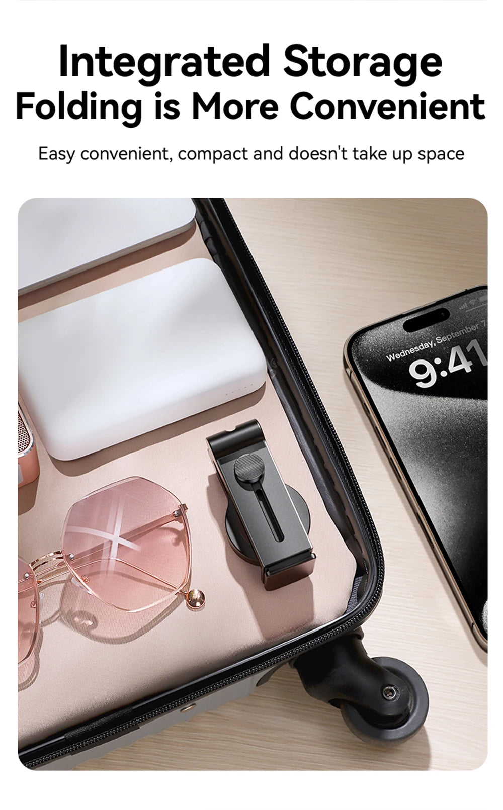 Joyroom Magnetischer Reise-Telefonhalter, Flugzeug-Telefonhalterung, Freisprecheinrichtung, flexible Rotation, Flugzeug-Telefonhalterung für iPhone