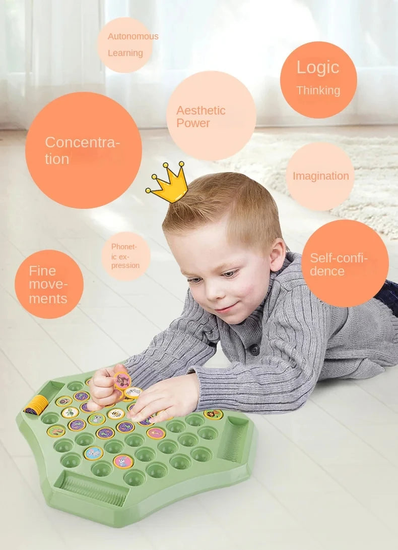 Tier Flip Schach Spaß Memory Spiel Brettspiele Eltern-Kind-Interaktive Familie Party Brettspiele Kinder Erwachsene Sozialen Tisch Spiel