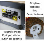 Weihnachten leuchtende Ornamente Weihnachtsmann Schneemann Kamin Harz LED Nachtlicht Weihnachtsdekoration Urlaub Kinder Spielzeug Geschenk