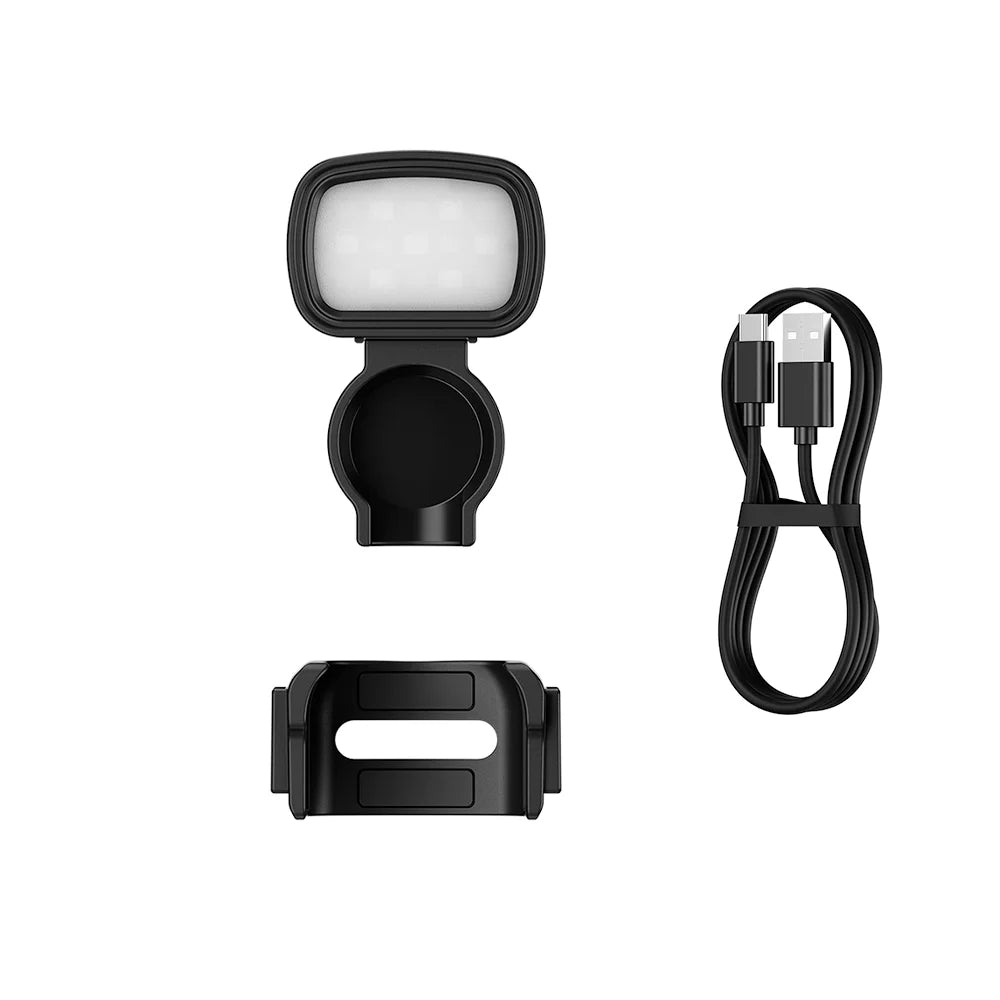 JJC Verbesserte magnetische Mini-LED-Leuchte für DJI Osmo Pocket 3, wiederaufladbares Selfie-Fülllicht, 3 Farbmodi, Pocket 3 Vlog-Zubehör
