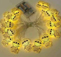 2PCS1.5/3m Halloween LED Lichterkette, Kürbis Geister Spinnennetz Fledermaus Kronleuchter, Batteriebetriebene Halloween Dekoration Requisiten