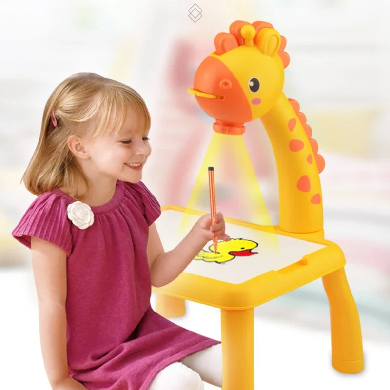 Projektions-Zeichenbrett für Kinder, löschbarer Zeichentisch, magnetisches Schreibbrett, frühkindliche Bildung, Kritzelbrett, Spielzeug