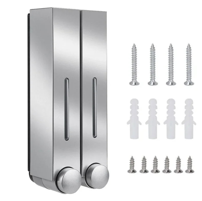 Seifenspender für 1/2/3 Tassen, Wandmontage, Duschseifenspender, Duschgel, Waschmittelspender für Badezimmerzubehör, kein Stanzen