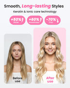 Thermobürste Blowout Boost, 1,5 Zoll beheizte Rundbürste für Blowout-Look, Dual-Voltage-Negativ-Ionen-Technologie 6-Temperaturmodus