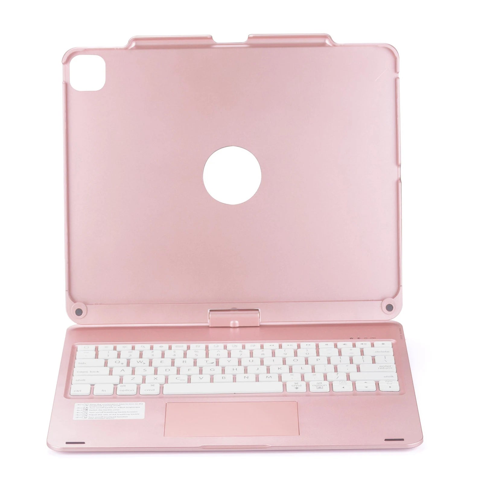 360 Grad drehbare BT-Tastatur für wiederaufladbare kabellose Tastatur und Maus mit 7-Farben-Hintergrundbeleuchtung für iPad 10,2/10,5 Zoll