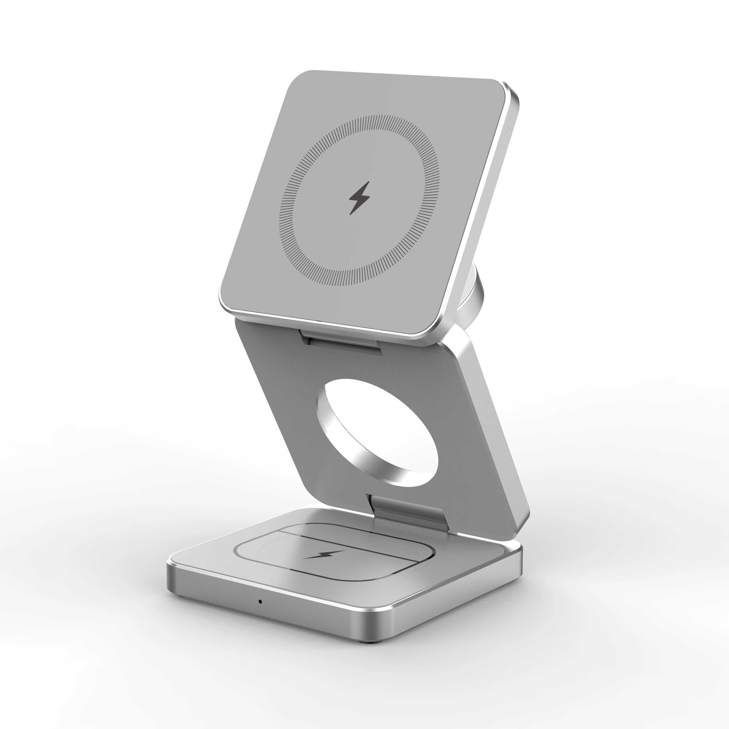 Qi2/Qi1 3 in 1 15 W magnetisches kabelloses Ladegerät für iPhone 17 16 15 Schnellladung, zusammenklappbar, für Apple Watch Airpods kabelloses Ladegerät