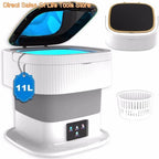 60 W tragbare faltbare Waschmaschine mit rotierenden vollautomatischen Mini-Unterwäsche-Socken 11 l Haushalts-Zentrifugalwaschmaschine