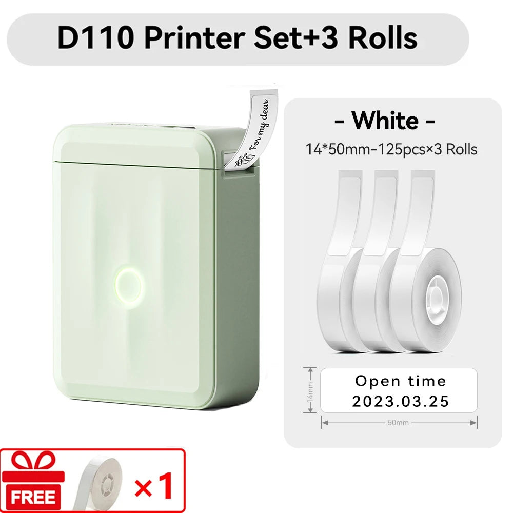 Niimbot D110 Mini Handlicher Thermodrucker Kabellose Etikettenmaschine