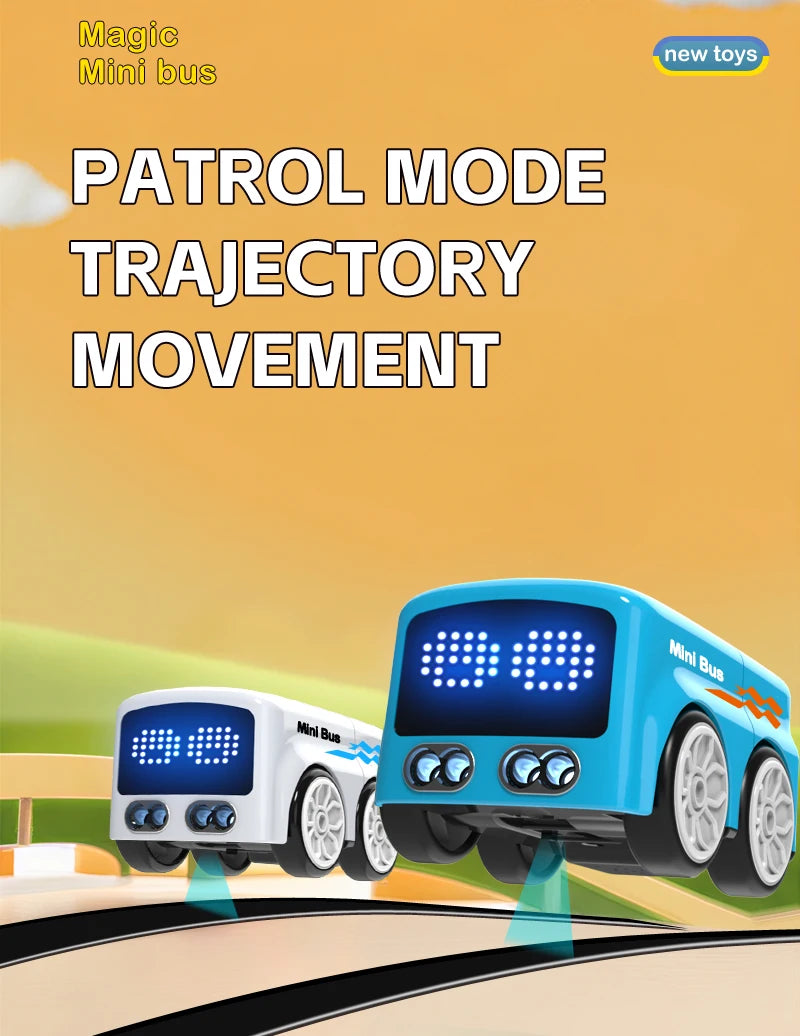 Smart RC Magic Mini Bus, Intelligente Fernbedienung, Geste Sensing Induktion, Folgen Cartoon, Auto Animation, Fahrzeug Spielzeug, Kinder Geschenk