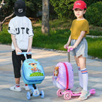 Kinder Cartoon-Trolley auf Rollen – Handgepäck, 55×36 cm, 5 Farben, Unisex
