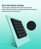 Airbag-Reisekissen, leichtes, atmungsaktives Reisesitzkissen, hoher Rückpralldruck, tragbares 3D-Luftzellen-Sitzkissen-Dekor