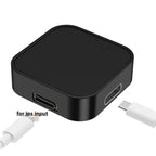 Tragbares kabelloses Uhrenladegerät, Typ C, 8-polig, Zwei Schnittstellen für Apple Watch S9 8 7 6 5 4 3 2 1 SE Ultra Series, Schnellladegerät