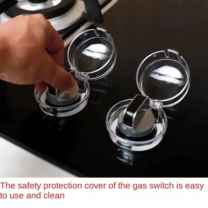 Haushalt Gasherd Schalter Schutzhülle Set Staubdicht Knopf Abdeckung Küche Sicherheit Lock Sicherheit Herd Zubehör