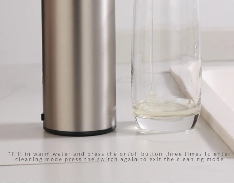 Küchenseifenmaschine, automatischer Sensor, Händedesinfektionsmittel, intelligenter elektrischer Seifenspender für Körperwaschmittel, Edelstahl 304