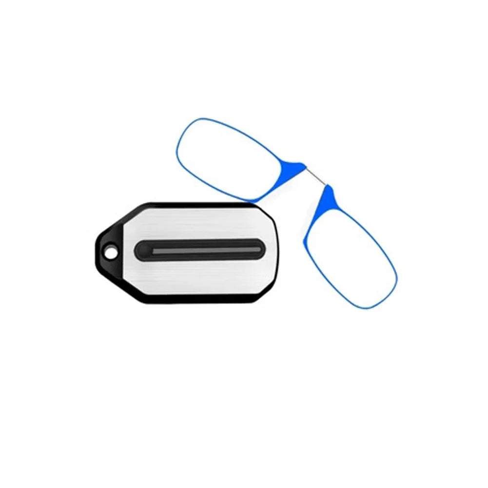 Clip-on Lesebrille, Falten Beinlos, Ultraleicht, Schlüsselbund Brille, Männer, Frauen, Mini Tragbare Presbyopie Brille