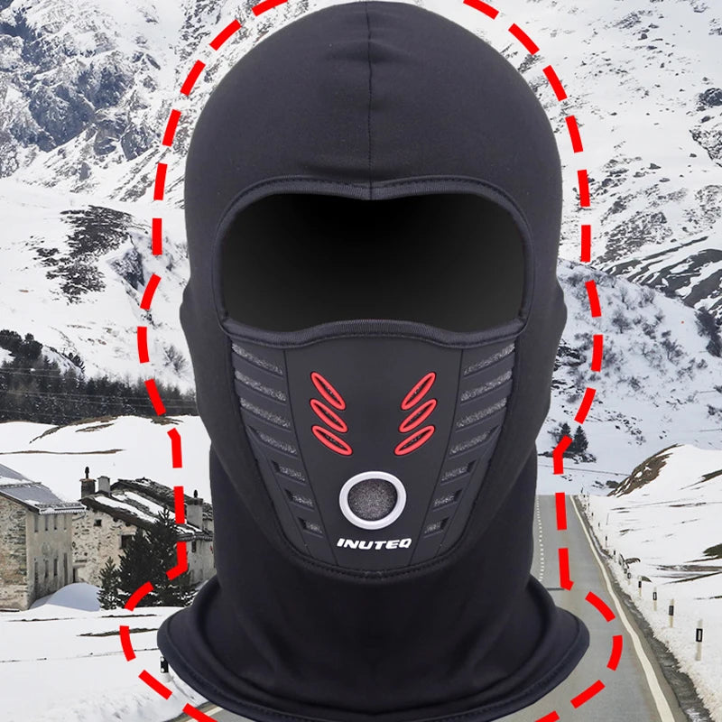 Winter Snowboard Vollgesichtsmaske, Ski, Radfahren, Sturmhaube für Fahrrad Gesichtsbedeckung Thermo Kopfwärmer Hut Kapuze Fahrradmaske Winddicht