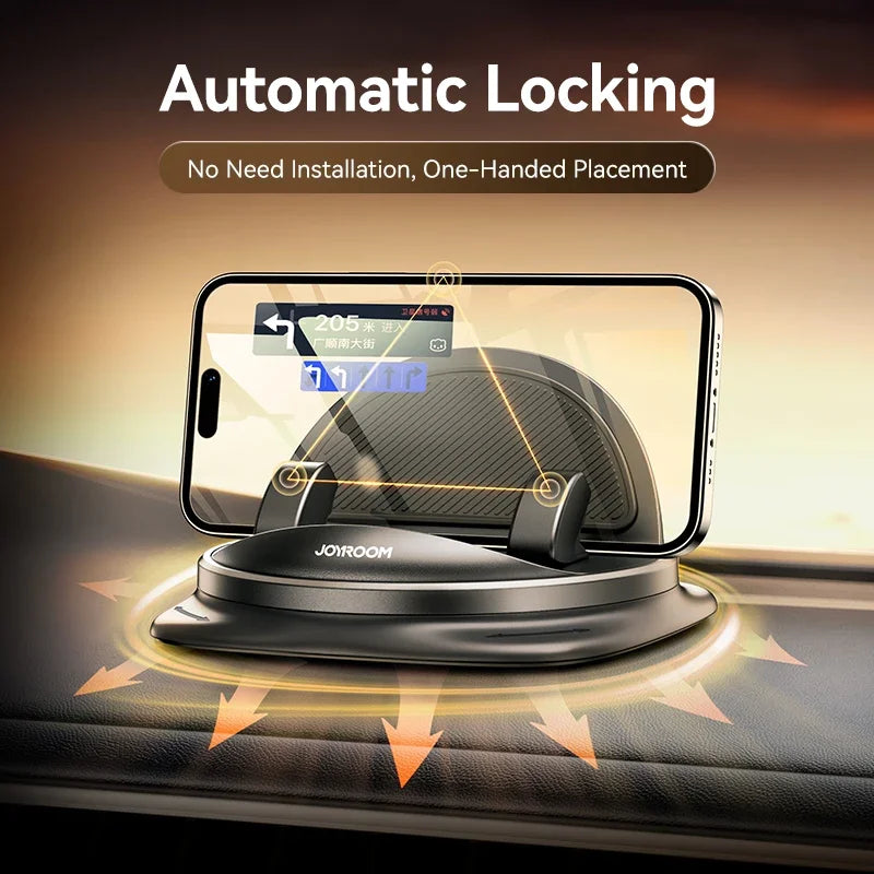 Joyroom Universal Autotelefon halter 360 ° Drehung Silikon Armaturen brett Telefon halterung Einhand bedienung Telefon halter für den Auto gebrauch