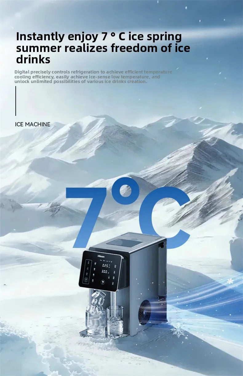 3-in-1-Eisbereiter und Wasserspender: Haushaltsgerät für die Arbeitsplatte mit sofortiger Erwärmung/Kühlung, großes Fassungsvermögen, energiesparend