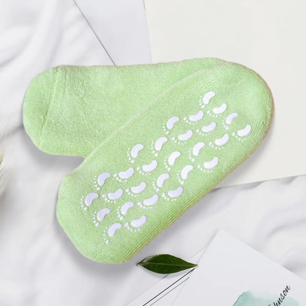 Feuchtigkeitsspendende Gel-Socken-Booties, feuchtigkeitsspendende Gel-Socken, Peeling, feuchtigkeitsspendende Socken, Handschuhe-Set für trockene Haut, Entferner mit Anti
