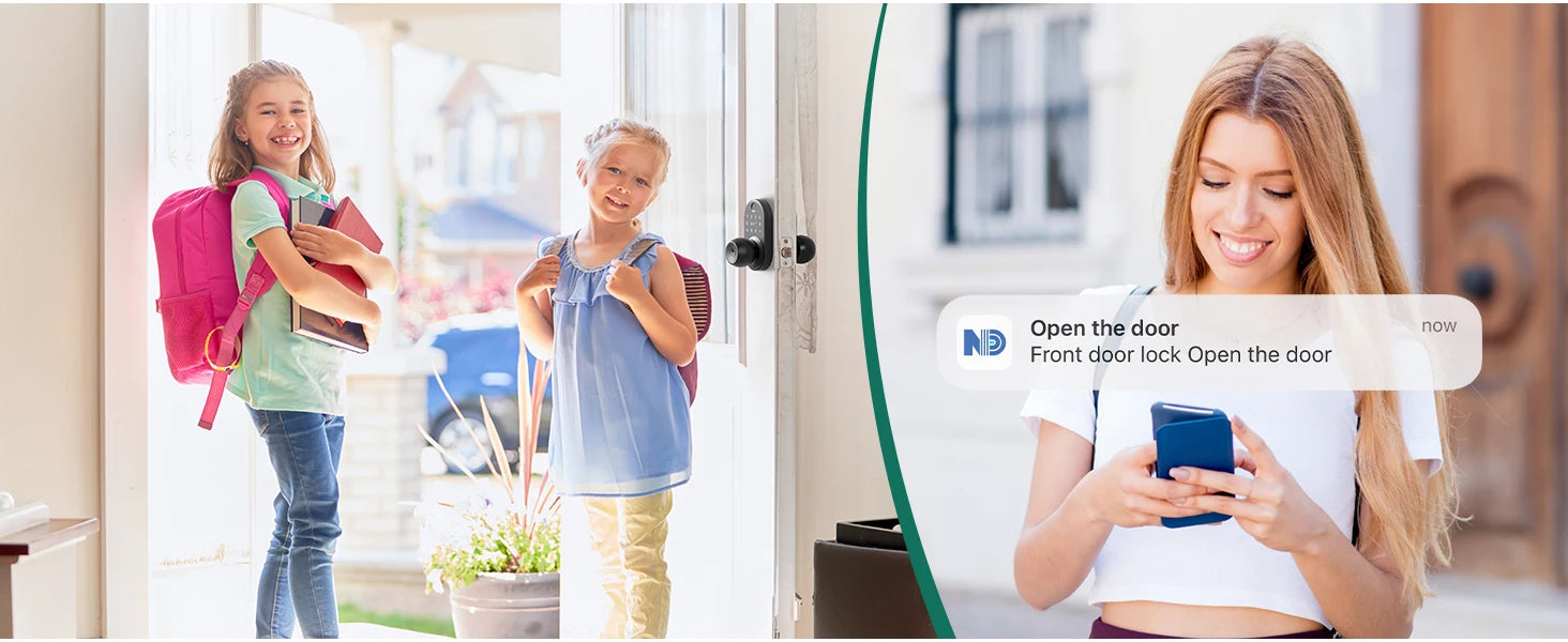 Intelligentes Tastatur-Türschloss mit Knopf, Yamiry-Digitalschloss mit schlüssellosem Zugang und Griff, elektronischer Fingerabdruckknopf für die Haustür, Gen