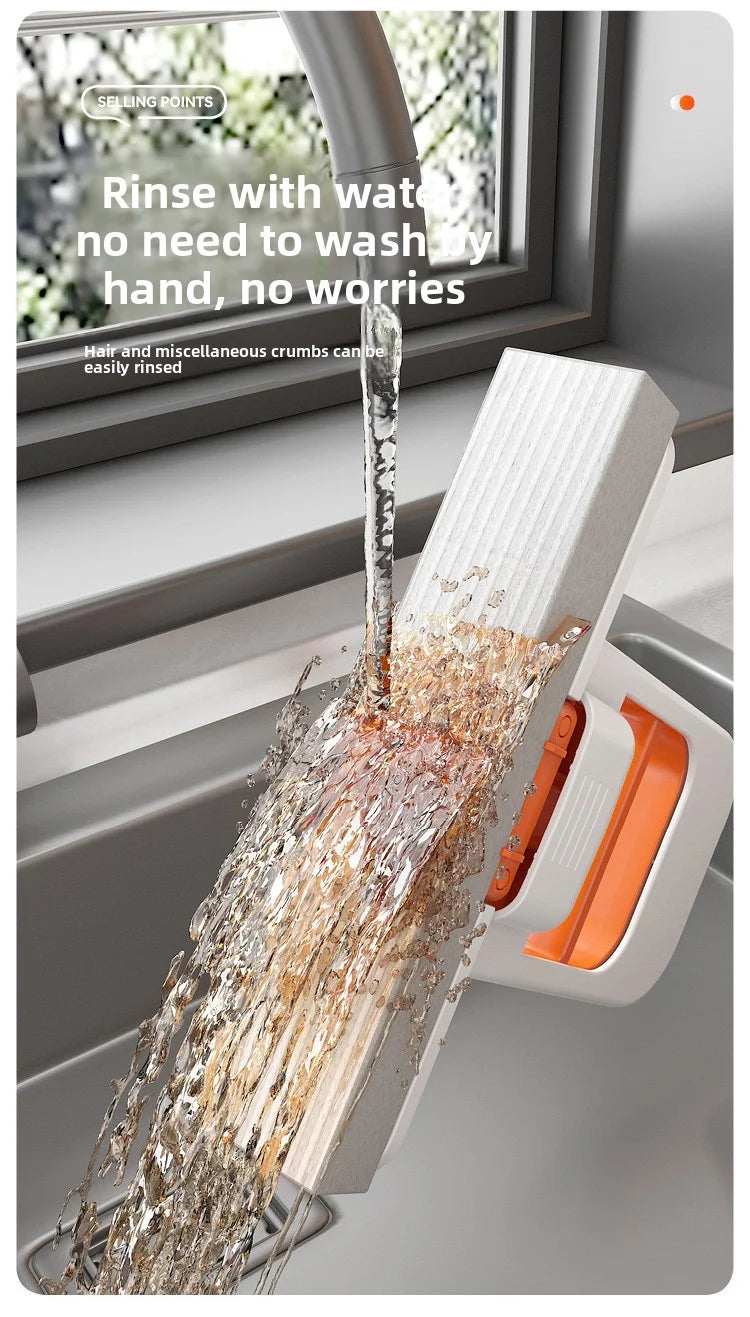 Mini-Schwammmopp, handfreies Waschen, tragbarer Mini-Mopp mit super saugfähigem Mopp für die Reinigung von Schreibtischböden, Badezimmern, Küchen, Glas und Autos