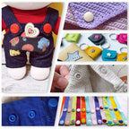Druckknopf-Set 270 Stück T5 Kunststoff – inkl. Zange | DIY Nähset für Kleidung & Basteln