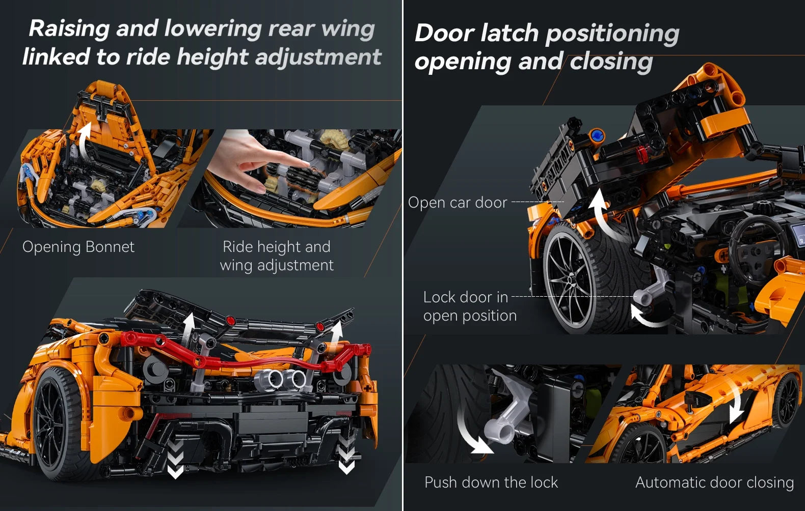 Cada 1:10 Moc Designer pvd lächelnder assassin super Rennwagen, Modellbausteine, v8 Zylinder, auto, Geschwindigkeit, Fahrzeugspielzeug für kinder