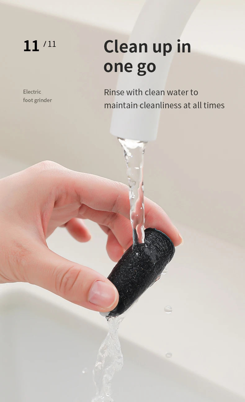 HOMEFISH Elektrischer Fußschleifer, automatisches Hornhautentfernungsgerät für die Fußpflege