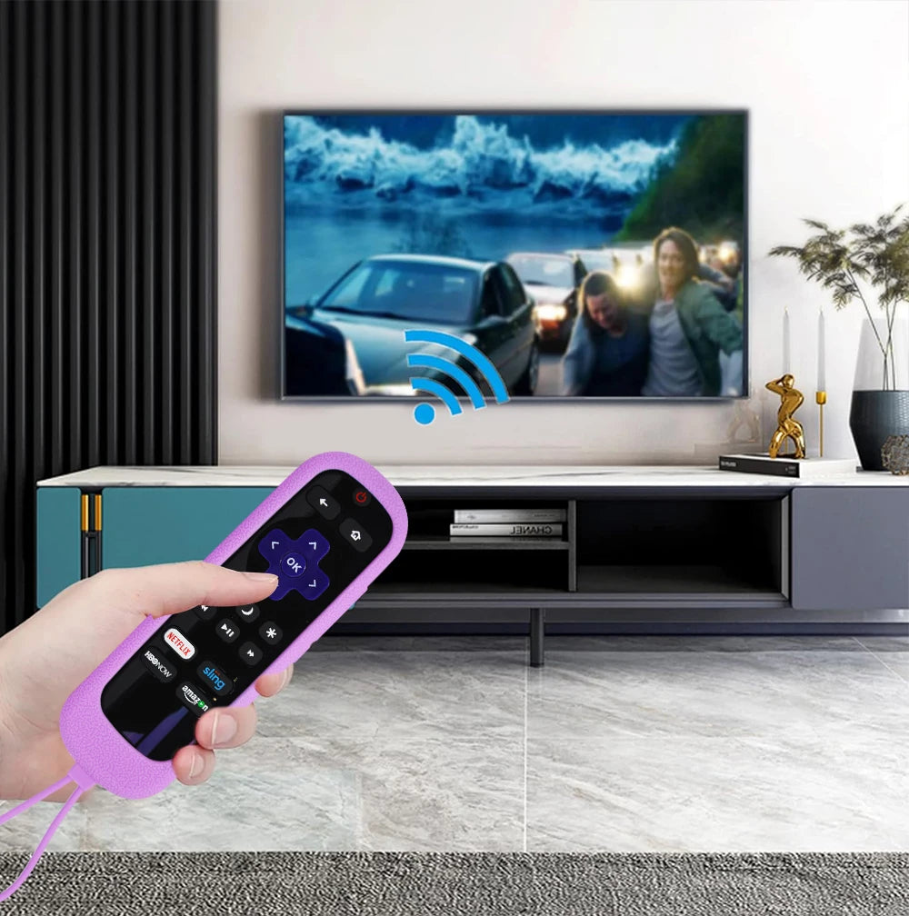 Silikon-Schutzhülle für TCL Roku TV Fernbedienung – RC280, leuchtet im Dunkeln
