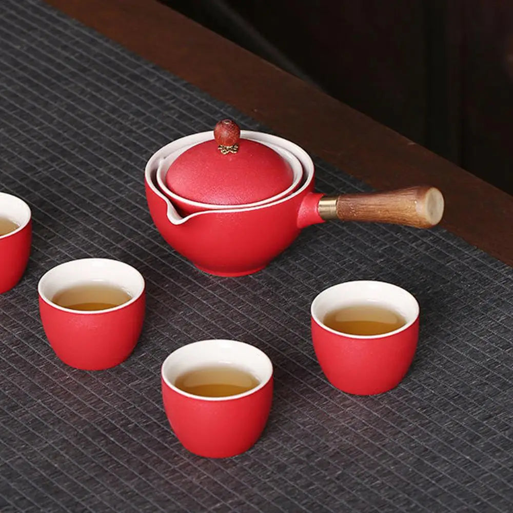 Keramik Teekanne Chinesische Gongfu Teekanne 160 ml Tee Maker Infuser 360 Rotation Einzigen Topf Tragbare Chinesische Gongfu Tee Liefert