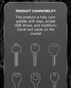Schlüssel-Organizer funktioniert mit Apple Find My, integrierten Airtag-Chips, fasst 2–6 Schlüssel, Auto-Schlüsselanhänger mit GPS-Tracker, (nur iOS)