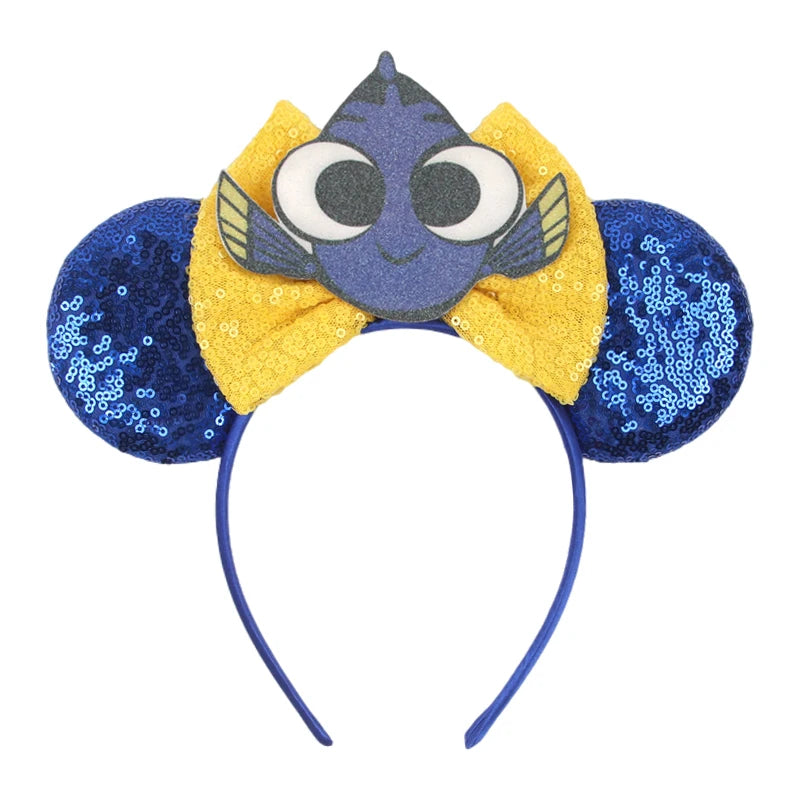 Prinzessin Haarreif mit Pailletten-Bogen – Disney-Motive, Halloween & Party | Damen & Kinder