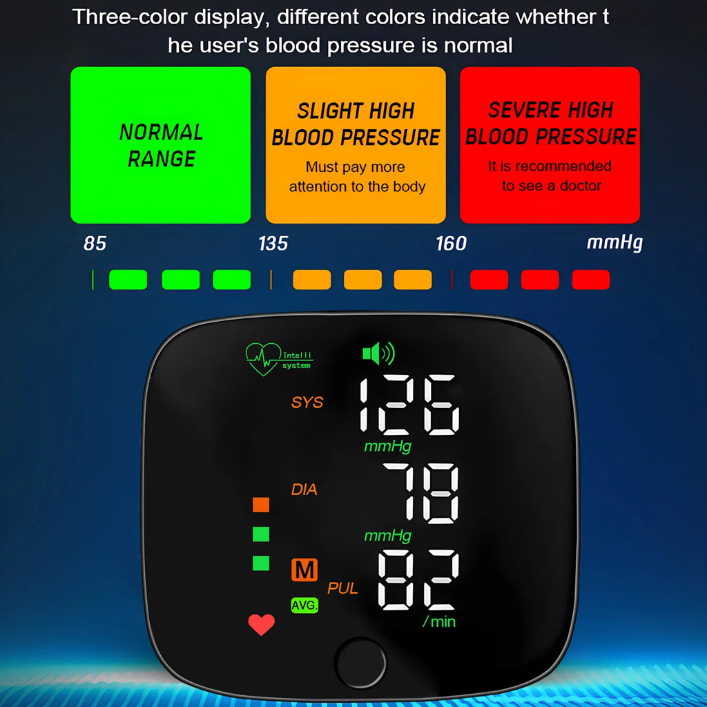 Neue LED Handgelenk Blutdruck Monitor