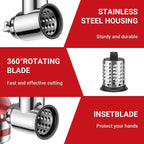 2024 Edelstahl Slicer/Shredder Aufsatz für Kitchen aid Stand mixer, Salat maschine mit Gemüses ch neider, Salat maschine,