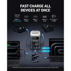 Anker SOLIX C300 DC Power Bank Station 288Wh Tragbares Kraftwerk 90000mAh Akku 300W Solargenerator für Camping Reisen