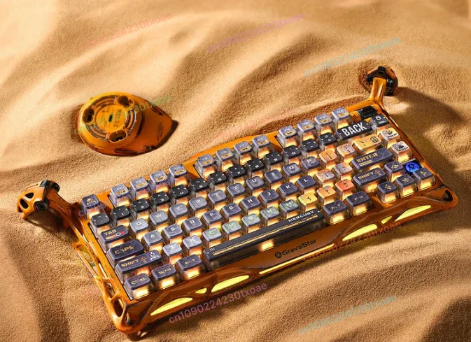Gravity K1Pro Mechanische Tastatur – kabelloses RGB mit 3 Modi und Hot-Swap-fähigem Schaltersystem