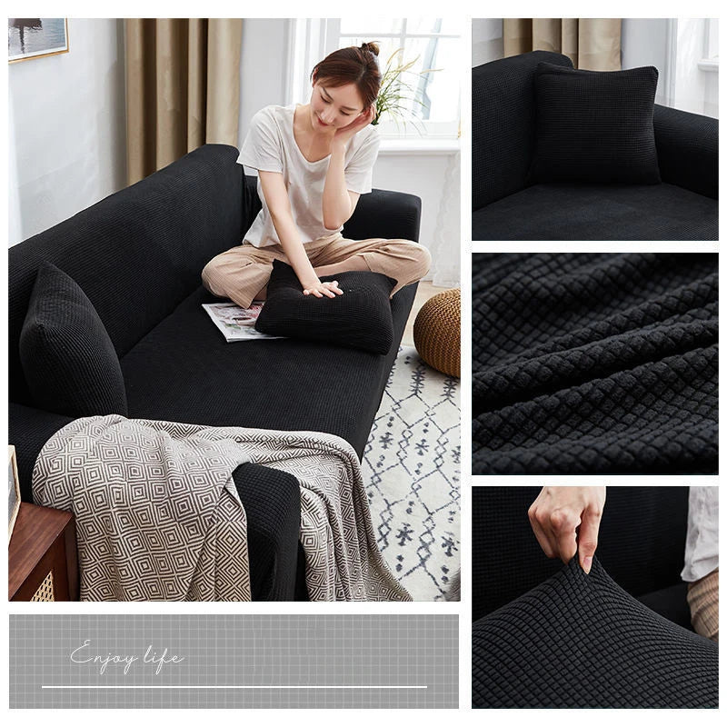 Elastischer Jacquard-Sofabezug für Wohnzimmer, schmutzabweisend, waschbar, Sessel, Sofa, Schonbezug, Schutz für Zuhause, Couch, Dekor, 1/2/3/4 Sitz
