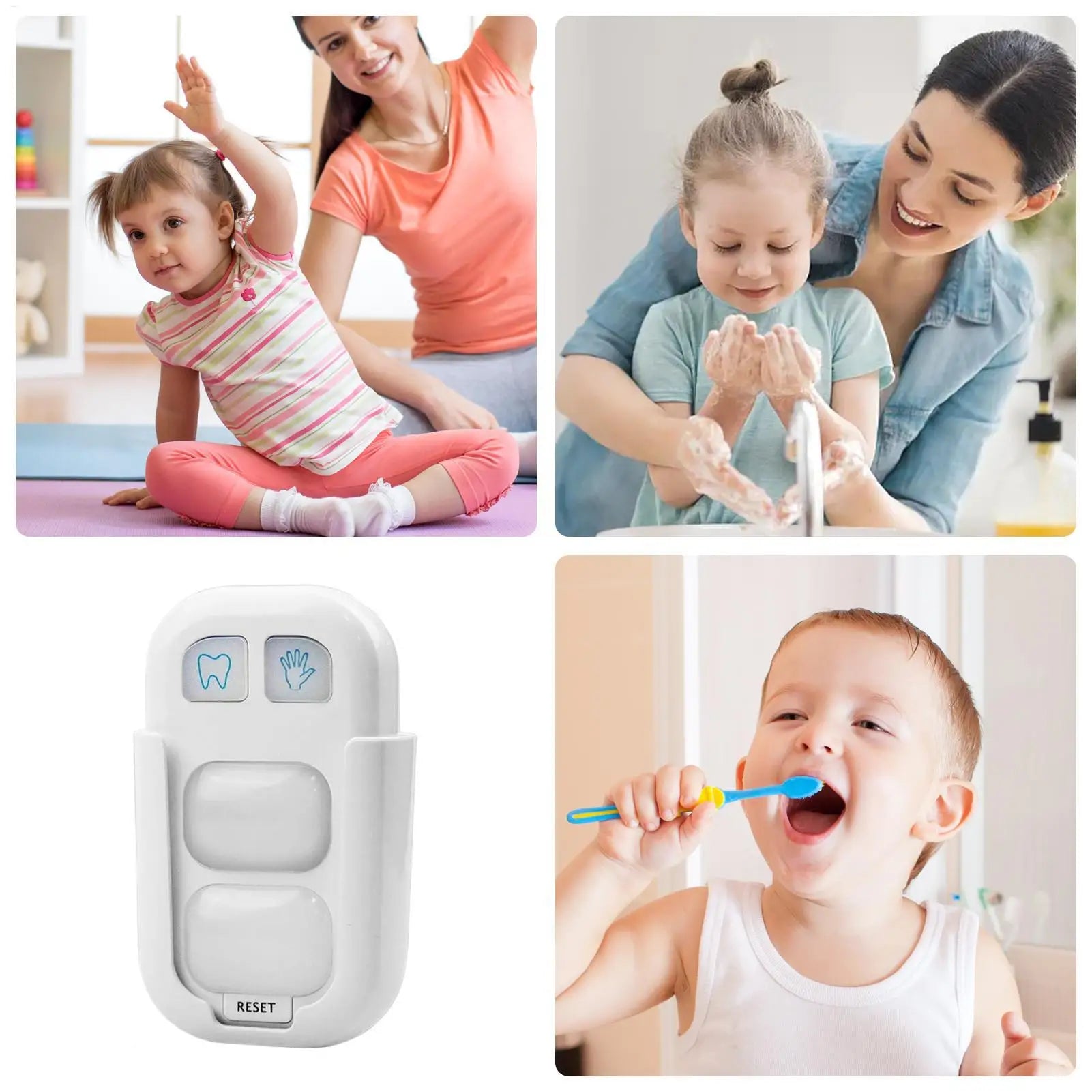 Kinder Zahnbürste Timer, Badezimmer, Handwaschen Timer mit LED Farblicht, Kinder Hygiene Trainingsgerät
