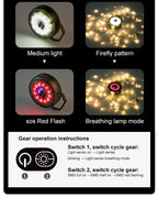 Outdoor-Camping LED Umgebungs licht Typ C wiederauf ladbare tragbare Beleuchtung Taschenlampe mit 6 Modi dekorative Lichterkette