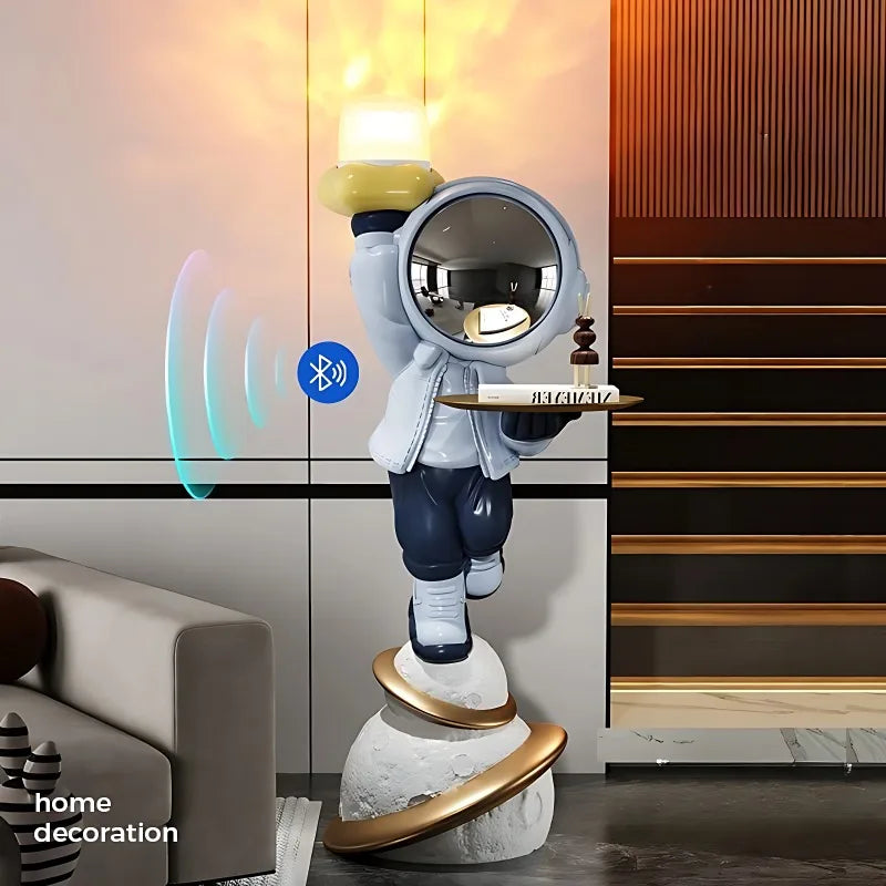 Moderne nordische Stil Wohnkultur Astronaut stand große Ornamente Skulptur Harz Handwerk Statue Schlafzimmer Einweihungsgeschenk