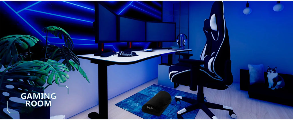 Ergonomische Fuß stütze unter dem Schreibtisch für den Büro gebrauch, höhen verstellbarer Fuß schaum aus Memory Foam unter dem Schreibtisch für Bürostuhl, Spiels tuhl