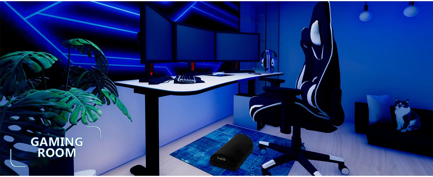 Ergonomische Fuß stütze unter dem Schreibtisch für den Büro gebrauch, höhen verstellbarer Fuß schaum aus Memory Foam unter dem Schreibtisch für Bürostuhl, Spiels tuhl