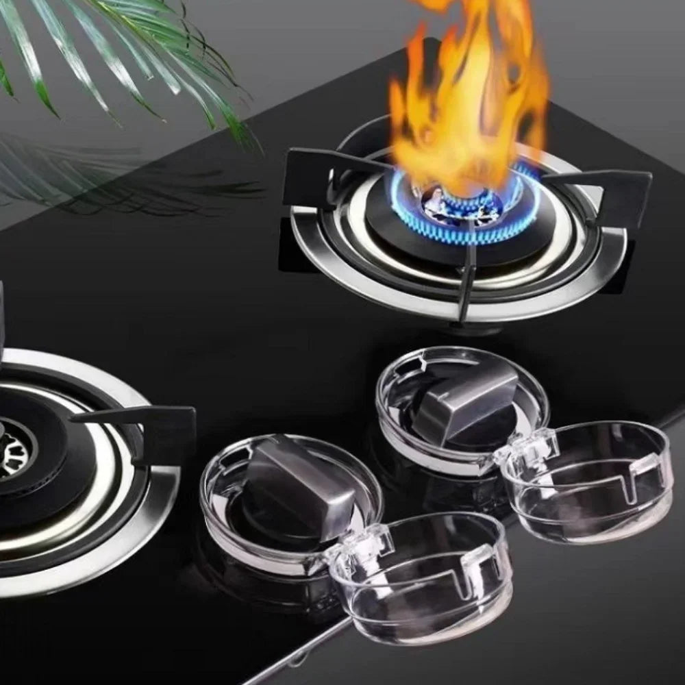 Haushalt Gasherd Schalter Schutzhülle Set Staubdicht Knopf Abdeckung Küche Sicherheit Lock Sicherheit Herd Zubehör