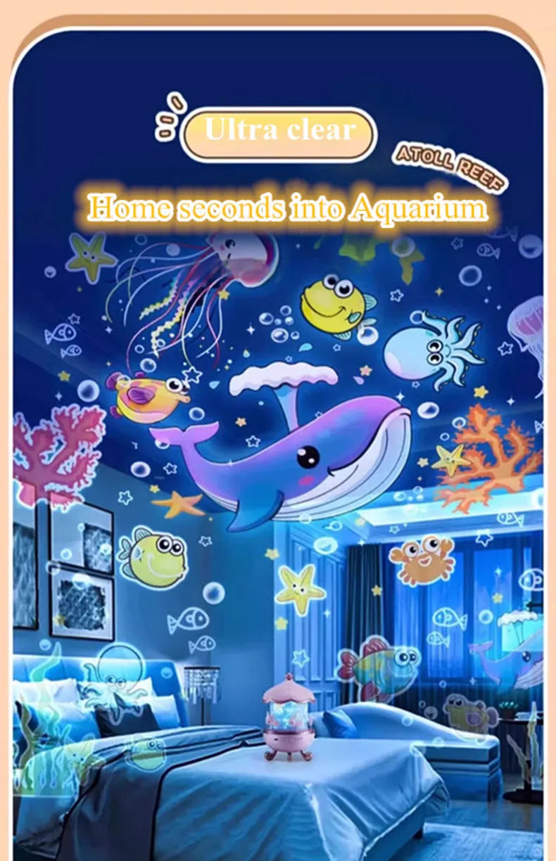 Sternprojektor für Kinder, 12 Filme, Sternlichter für Deckenprojektor, Baby-Nachtlampe mit Bluetooth-Lautsprecher, exquisite Geschenke