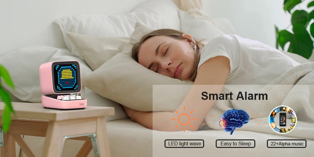 Divoom Ditoo-Pro tragbare Bluetooth-Lautsprecher Retro Pixel Kunst Wecker