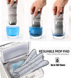 Bodenwischer X-förmiger Mikrofaser-Mopp Bodenreinigungsmopp 360° °   Rotierender, freihändiger Wasch- und Holz-Quetschmopp für die Reinigung in der Küche zu Hause