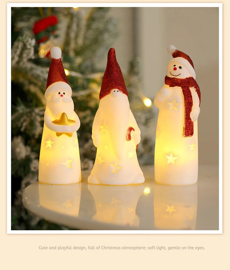 LED Weihnachten Nachtlicht Nette Santa Claus Schneemann Kinder Schlafzimmer Nacht Ornamente Für Urlaub Weihnachten Decora Nacht Lampe