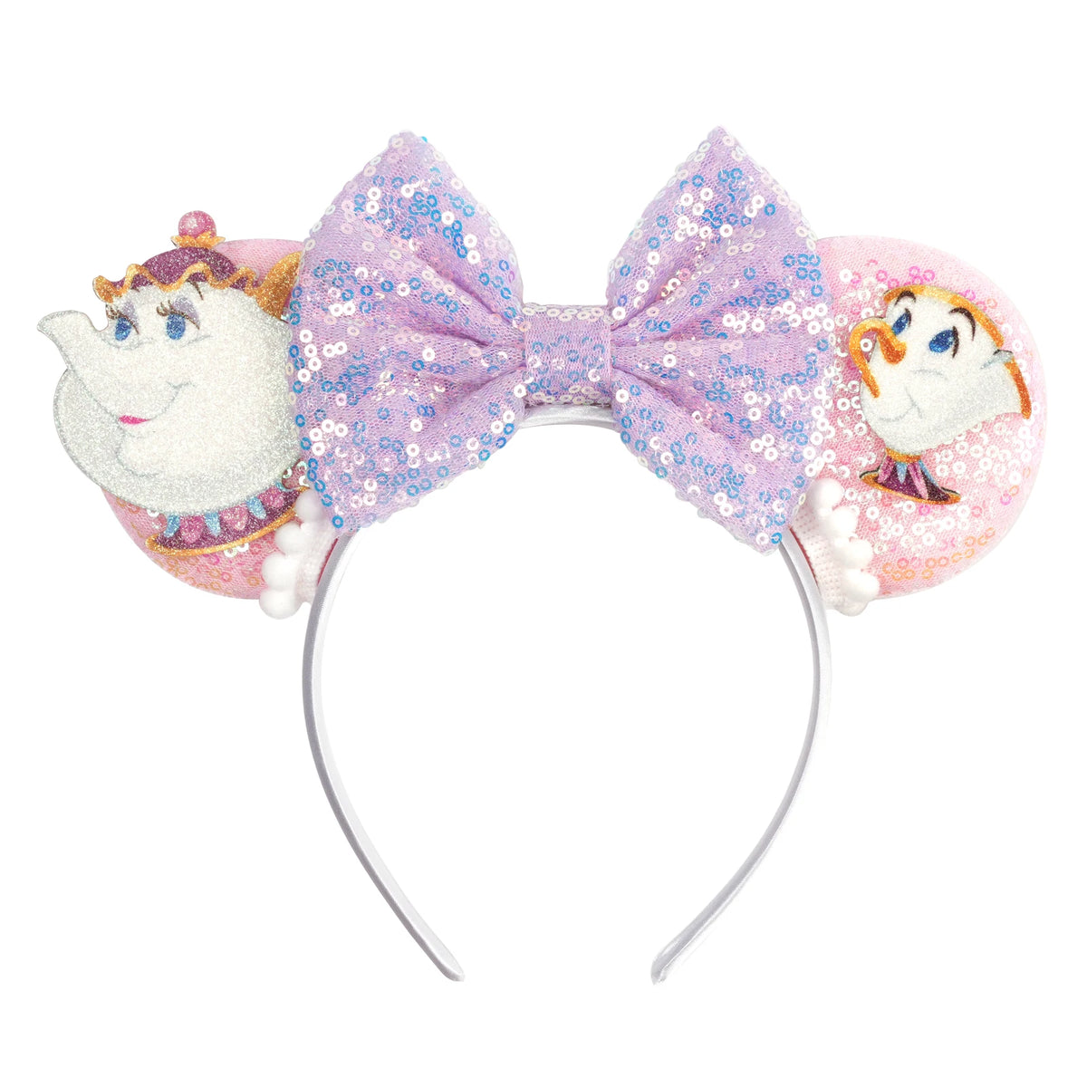 Prinzessin Haarreif mit Pailletten-Bogen – Disney-Motive, Halloween & Party | Damen & Kinder