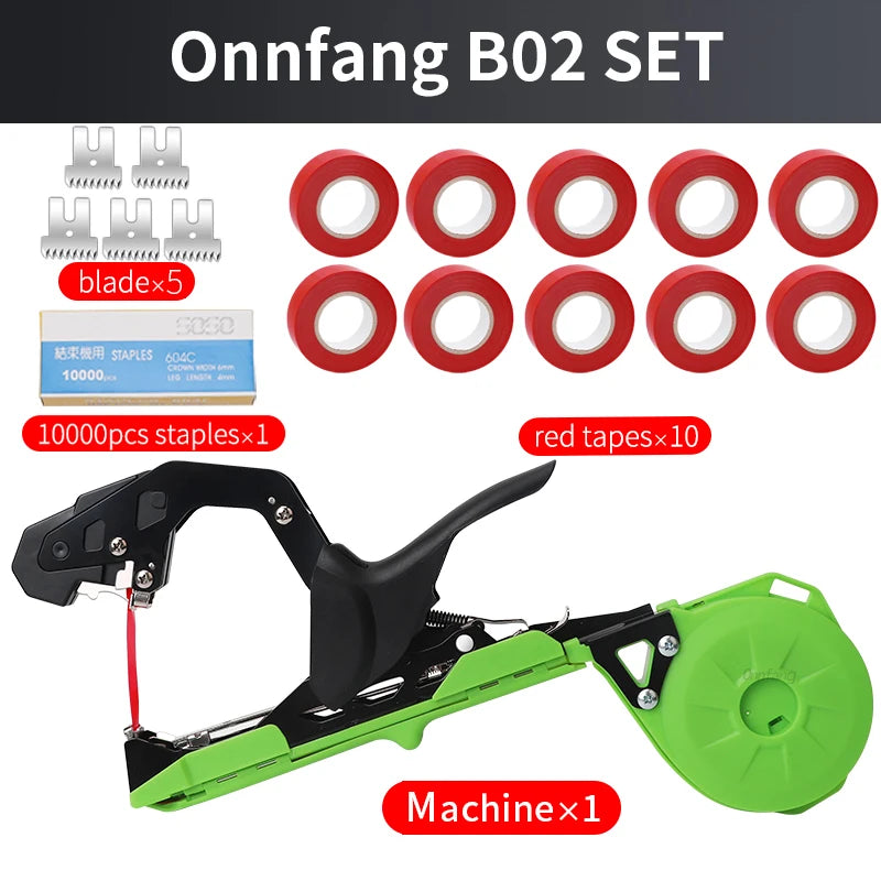 Onnfang Garten- Handbindemaschine, leichtes Gartengerät, Pflanzenbindegerät